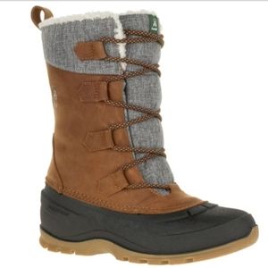 Kamik Womens 8 Snowgem Winter Snow Boots in Cognac